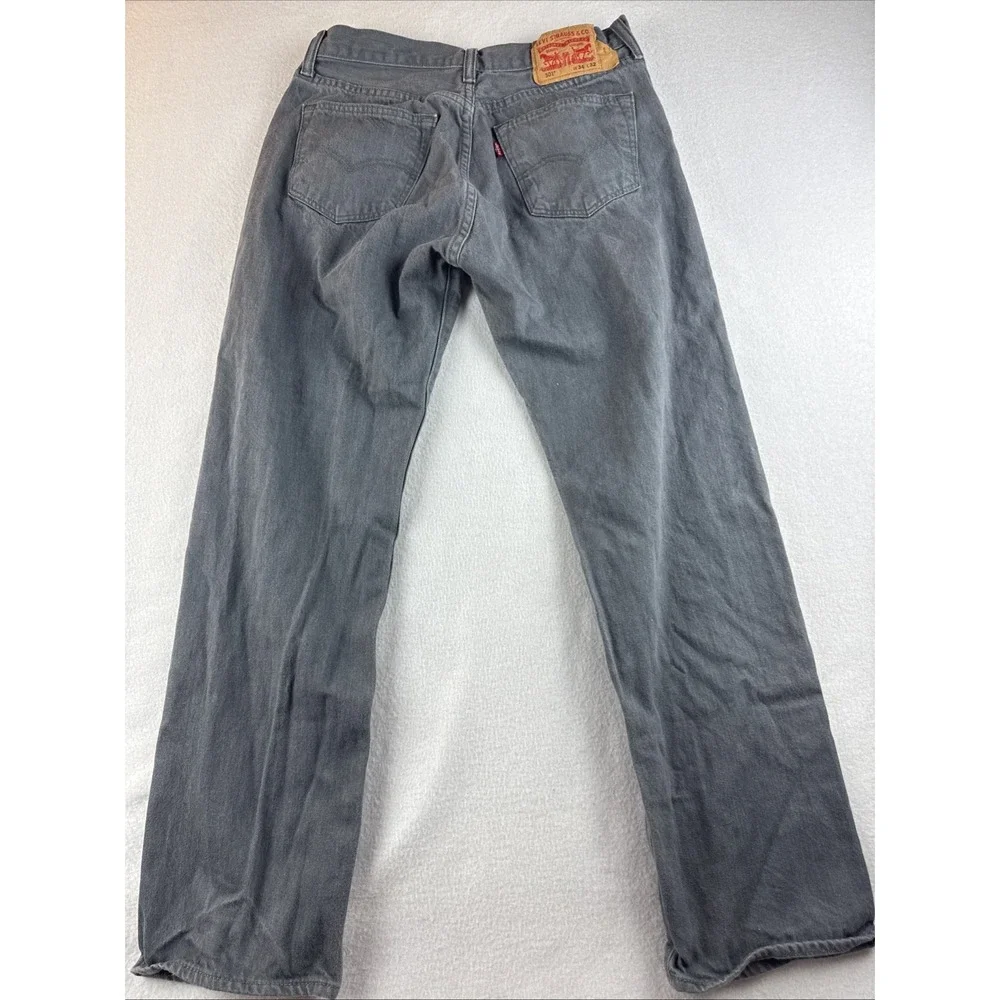 Levi's Men's Cotton 501 Straight Leg Button Fly Original‎ Fit Denim Jean 34/32